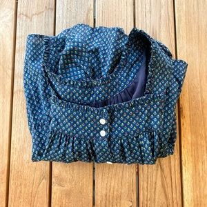 Trovata blue floral midi dress